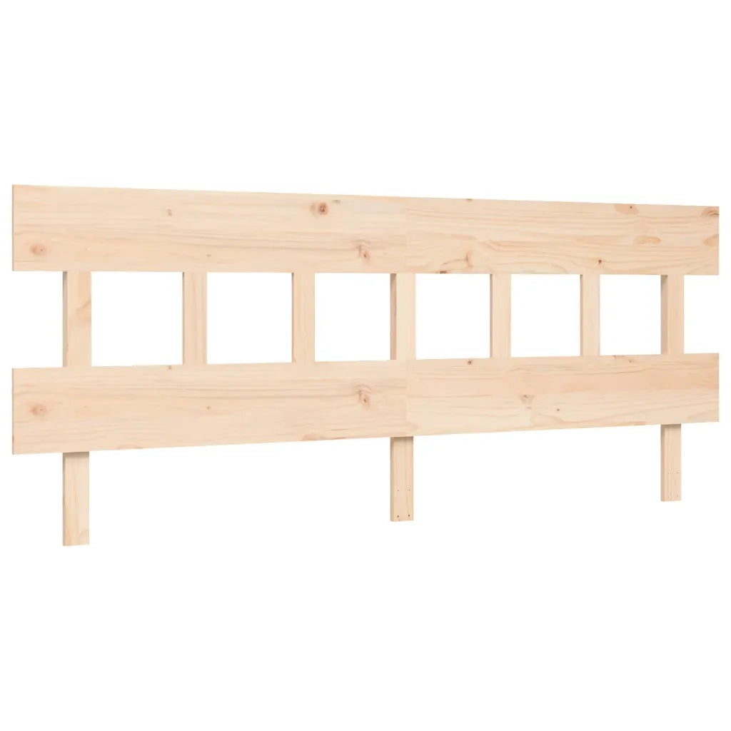 Giroletto con Testiera-Struttura Letto con testiera 200x200 cm in Legno Massello 248053