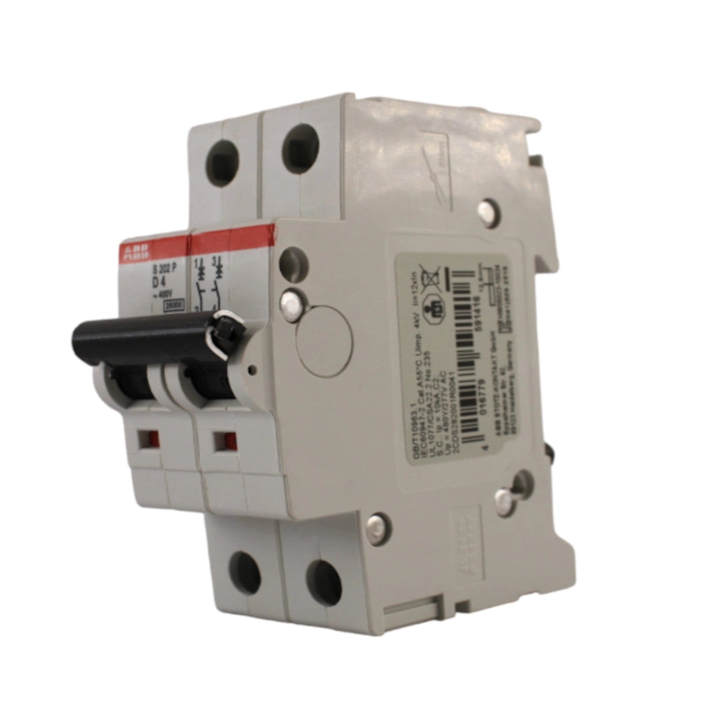Interruttore magnetotermico 2 poli 2 moduli 4A curva D serie UL ABB