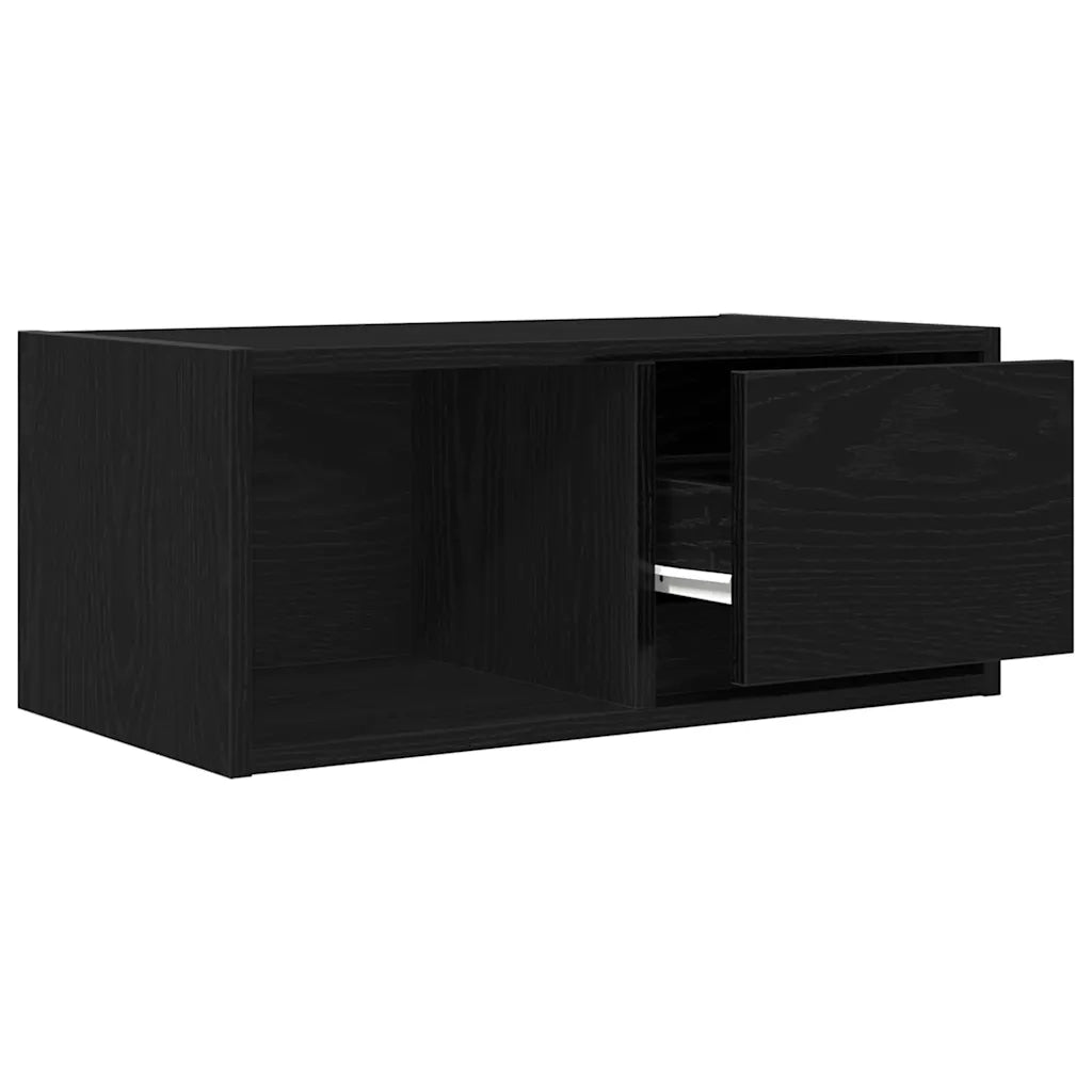Mobili TV 2 pz Rovere Nero 60x31x25,5 cm in Legno Multistrato 861439