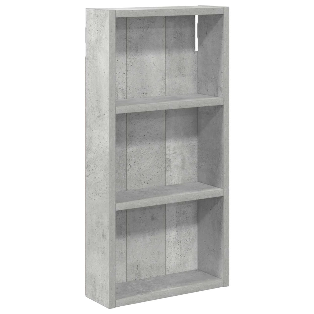 Armadio da bagno a muro Grigio Cemento 30 x 10 x 60,5 cm 889322