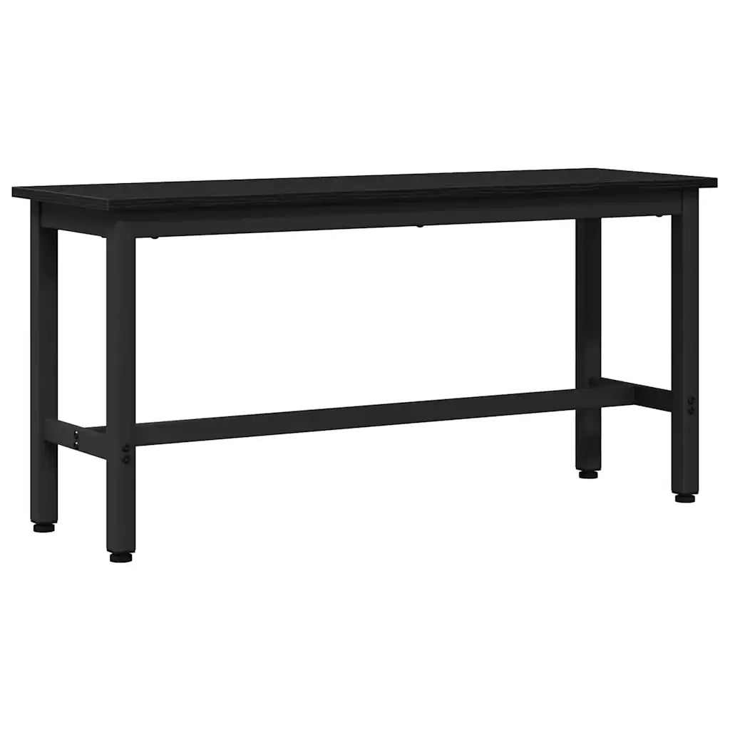 Panchina da pranzo 2 pcs Rovere Nero 100 x 32,5 x 48,5 cm 873751