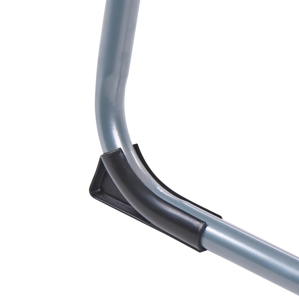 Set di 4 sedie da giardino Moderna struttura in acciaio verniciato a polvere opaco Resistente alla ruggine Pieghevole Beige