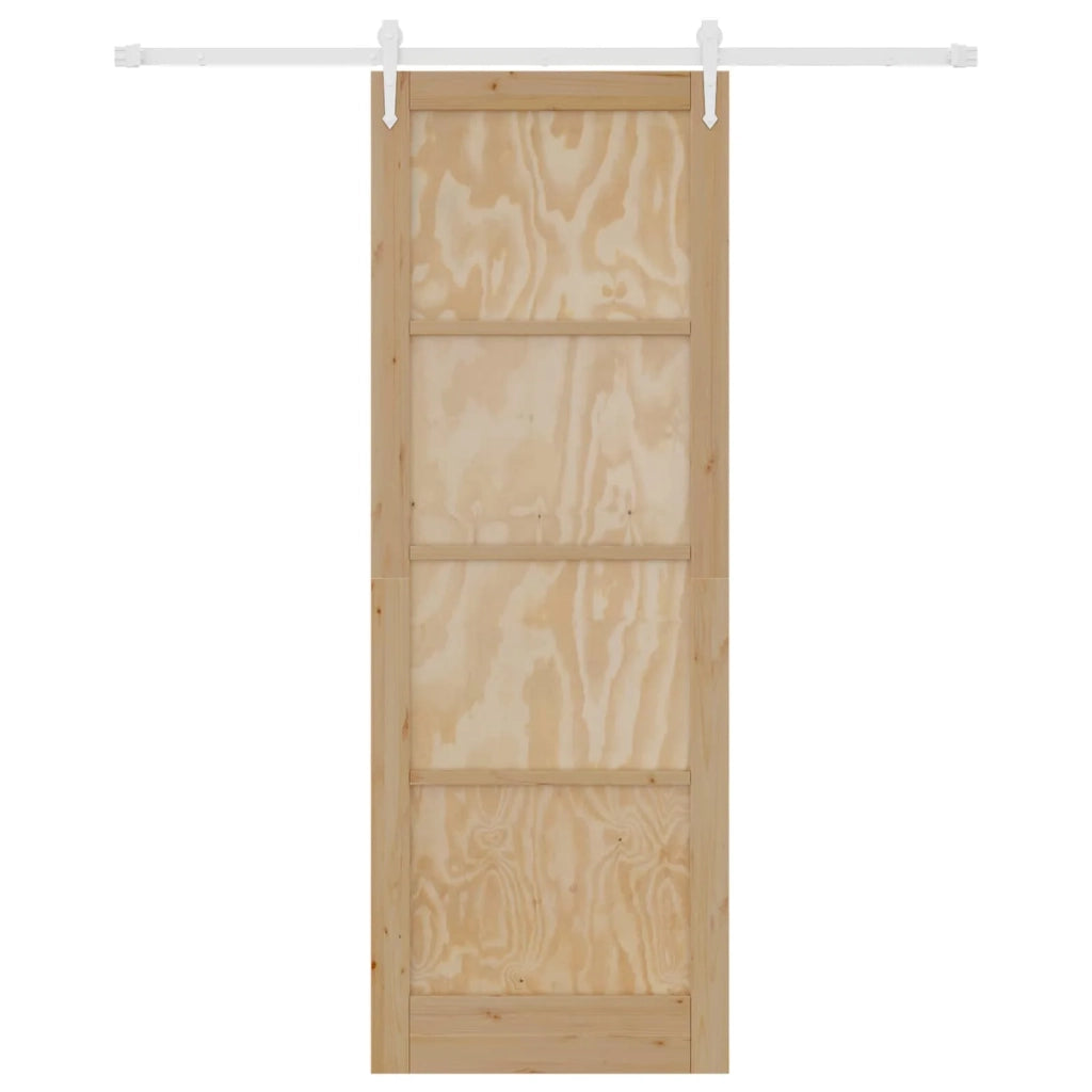 Porta scorrevole ORKDAL Naturale e Bianco 83 x 232 cm