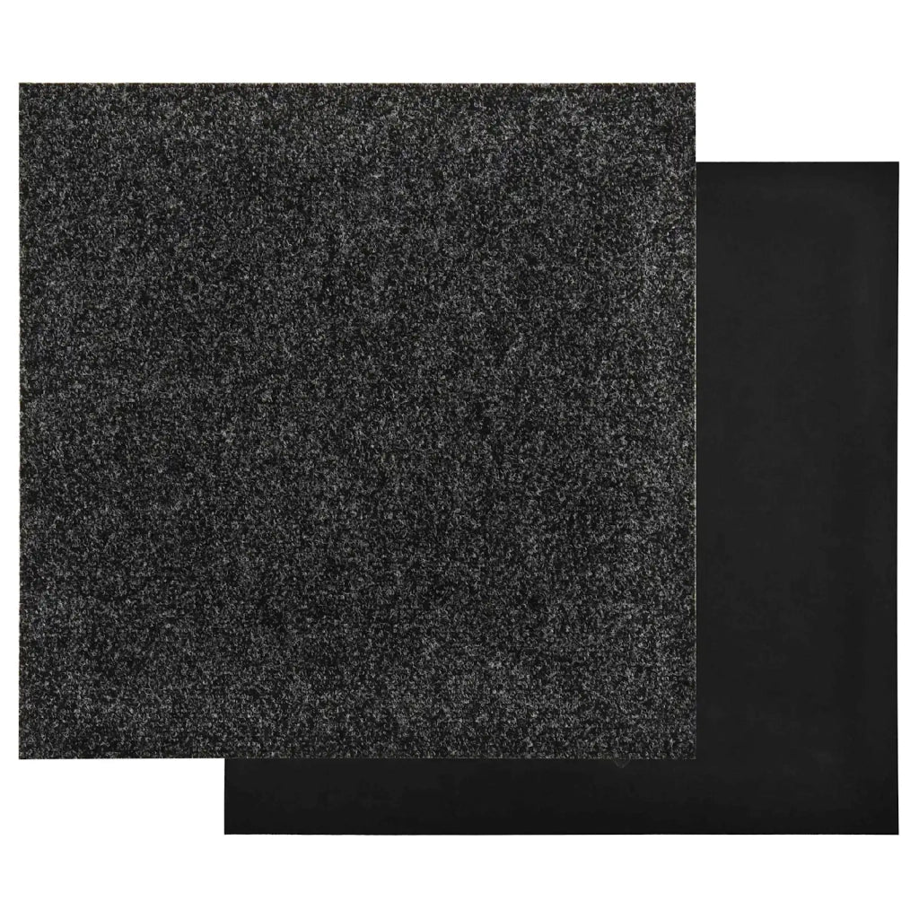 Tappeto 20 pcs Nero 50 x 50 cm Bitume 42046761