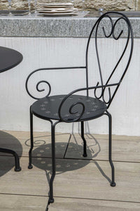 Sedia da Giardino 49x48xh90 cm in Metallo New Old Antracite