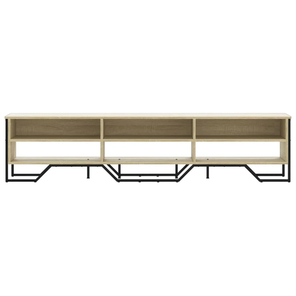 Mobile TV multimediale mensola TV mobile TV sala da pranzo soggiorno camera da letto rovere Sonoma 180 x 34 x 41 cm legno ingegnerizzato marrone 02_0027509
