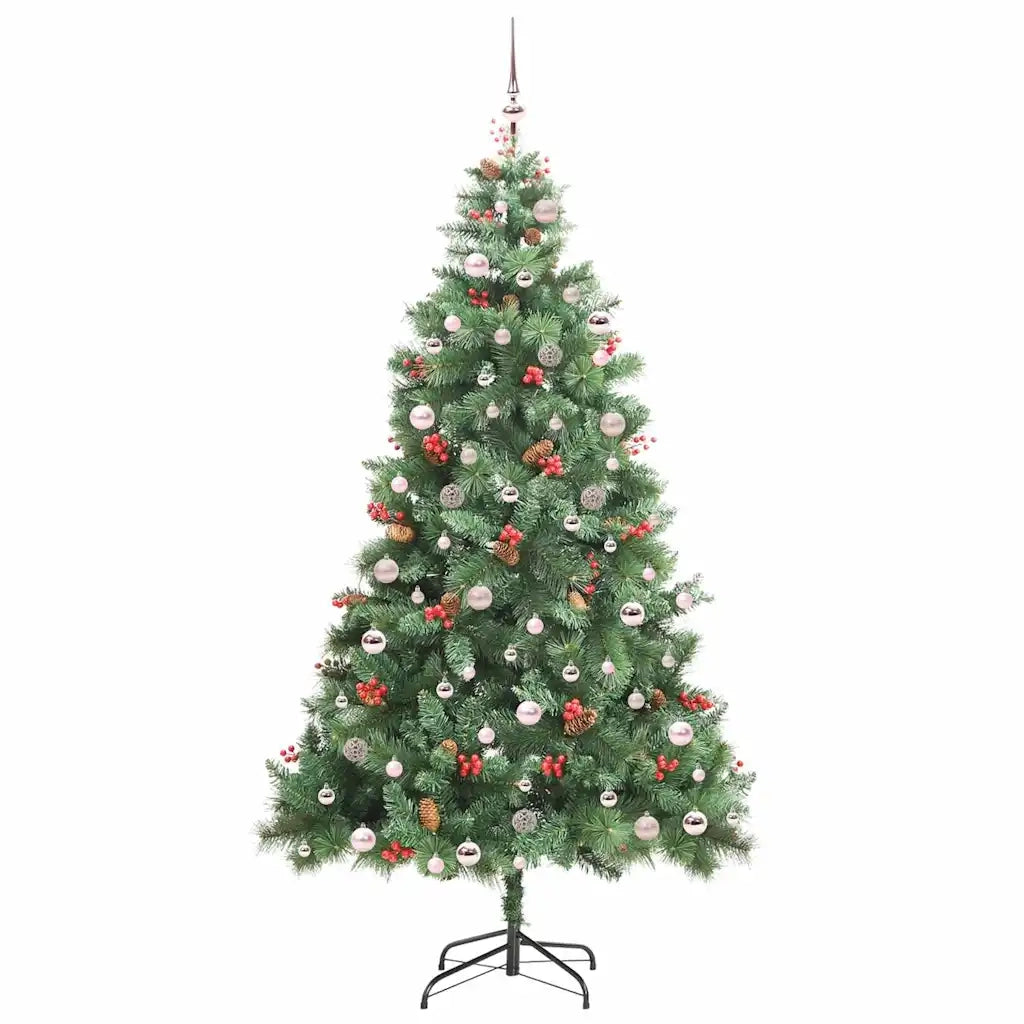 Albero di Natale artificiale Verde 240 cm PVC e Metallo