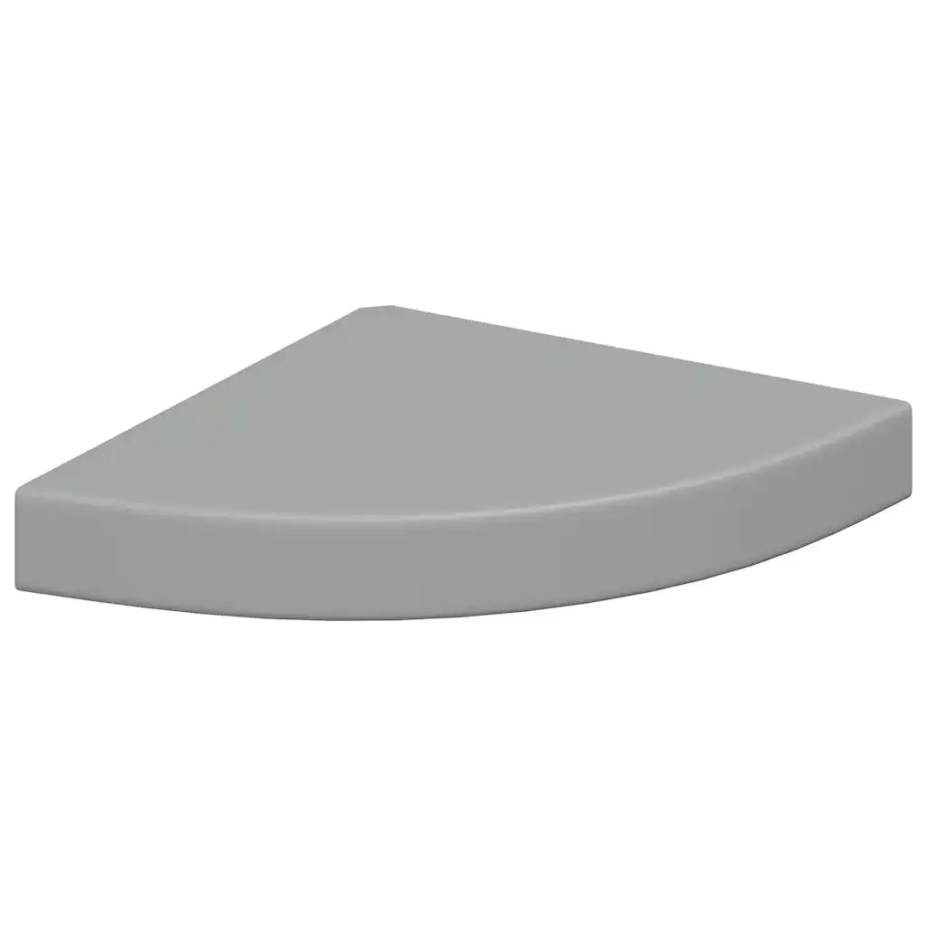Scaffali Angolari a Parete 4 pz Grigi 25x25x3,8 cm MDF cod mxl 58402