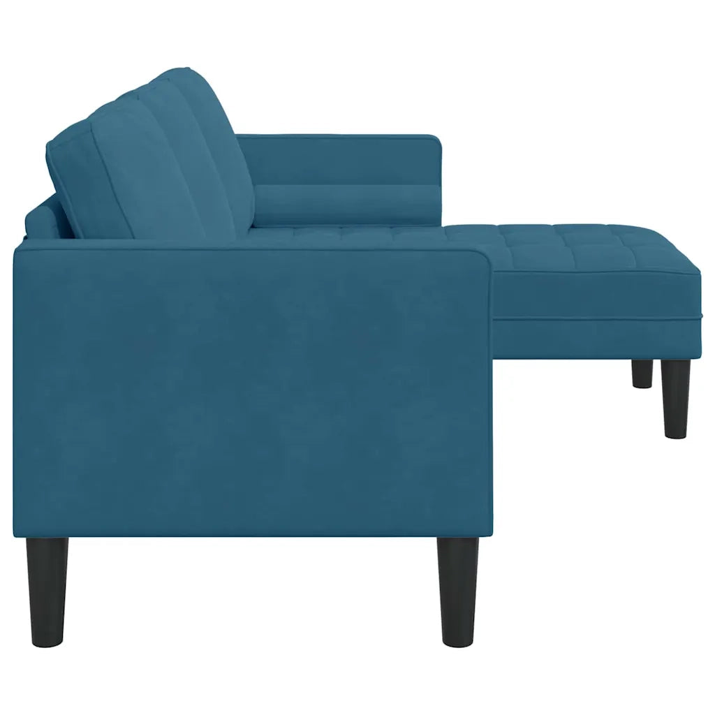 Set di divani con cuscino Blu Poliestere 42001934