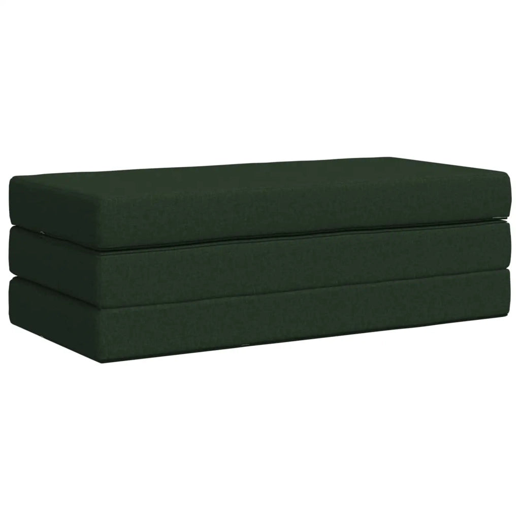 Divano Letto Pieghevole 120 x 67 x 45 cm Verde Scuro 900211