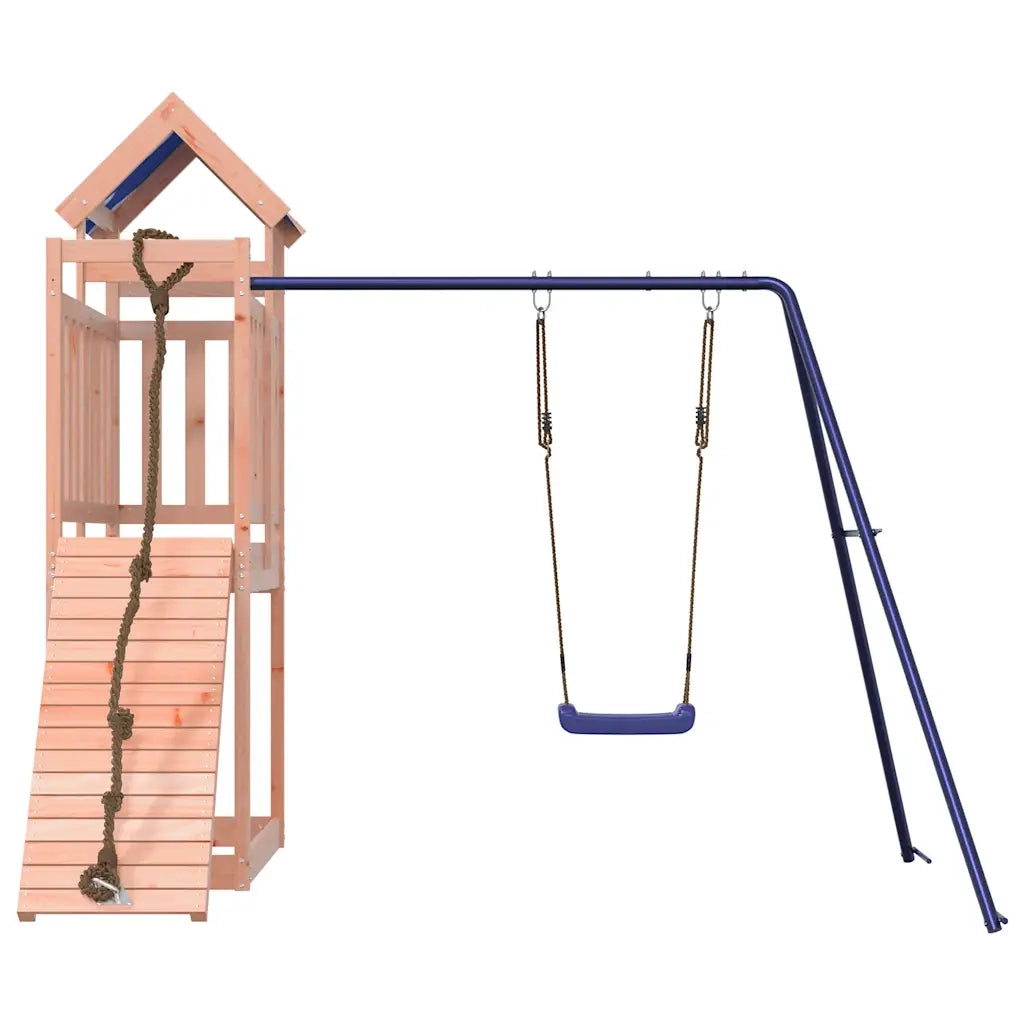 Set da Gioco da Esterno in Legno Massello di Douglas