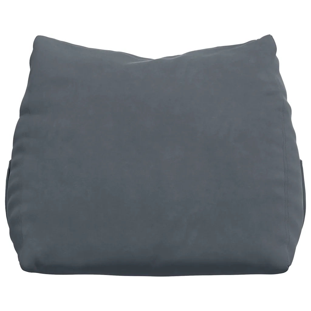 Cuscino per Schiena Grigio scuro 60 x 20 x 50 cm