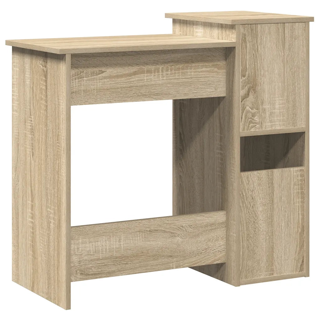 Scrivania e Ripiani Rovere Sonoma 84x40x78 cm Legno Multistrato 860447