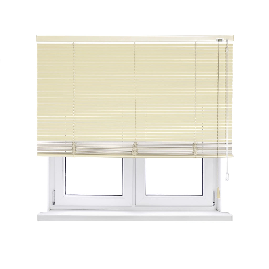 VIEWTEX Veneziana in alluminio  25mm vaniglia  100 X 175cm - Made in Europe - 5 anni di garanzia