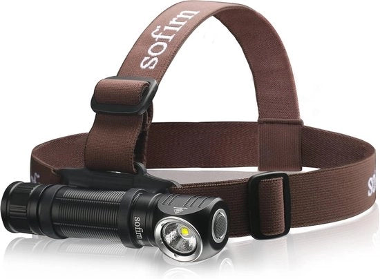 Lampada frontale ricaricabile SST40 Alta Potenza LED - Super Brillante - Massimo 2000lm - Torcia Ultra Potente con Ingresso USB C Integrato