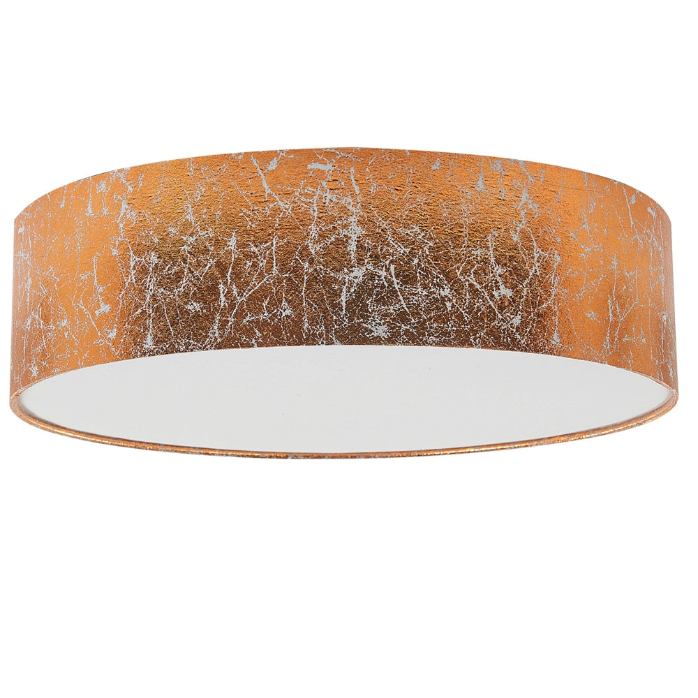 Plafoniera rotonda rame ø 45 cm Boho in cotone sintetico boho stile moderno soggiorno