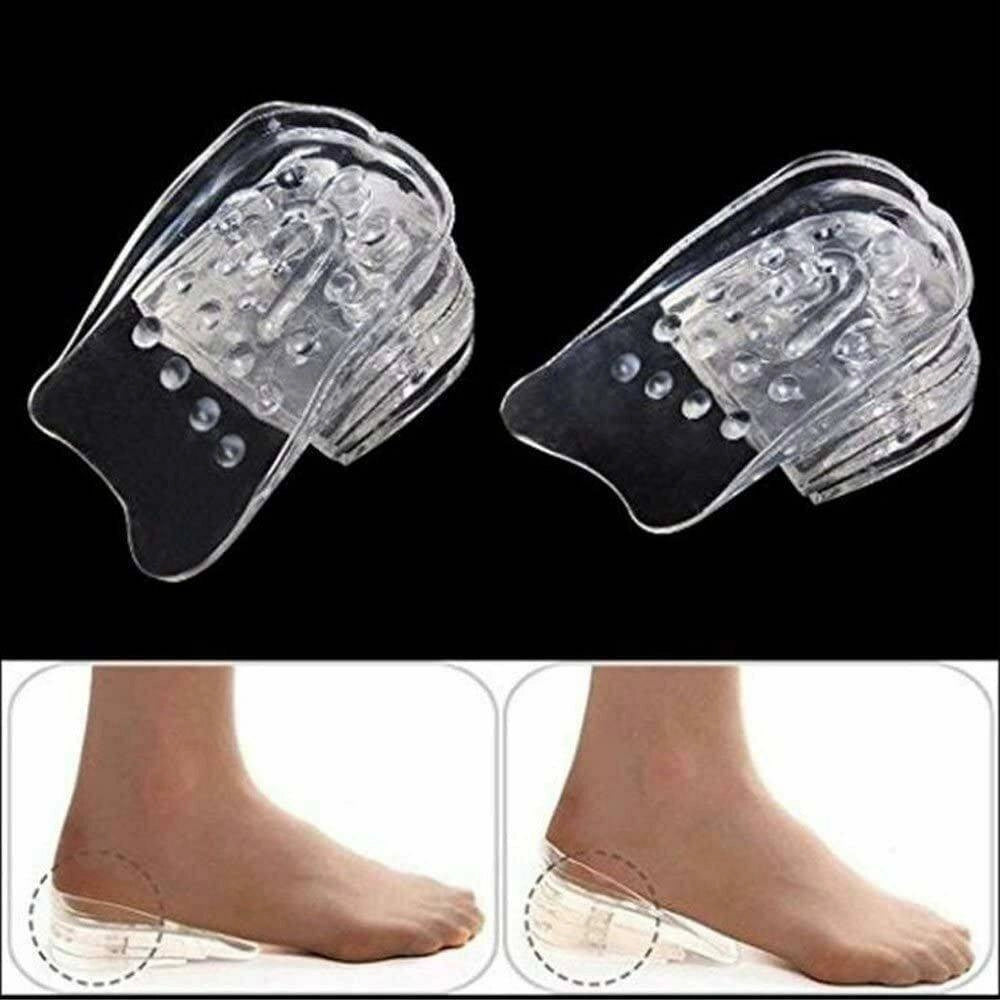 Trade Shop - Solette Alzatacco Gel Silicone Altezza Regolabile Alzatacchi Scarpe Uomo Donna -
