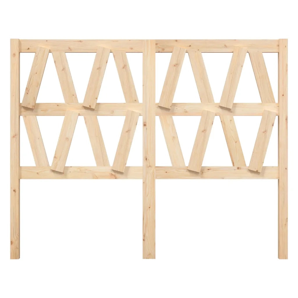 Testiera per Letto-Testata-Testiera Decorativa 146x4x100 cm in Legno Massello di Pino 601103