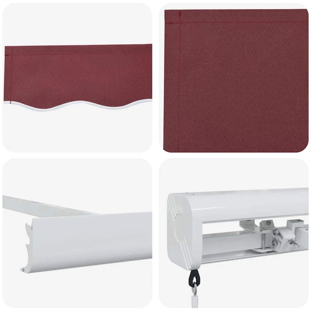 Tenda da Sole Retrattile Manuale Bordò 300x250 cm 3215313