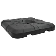 Base per ombrellone a braccio dal design minimalista 88,5 x 88,5 x 12 cm polietilene nero 02_0058877
