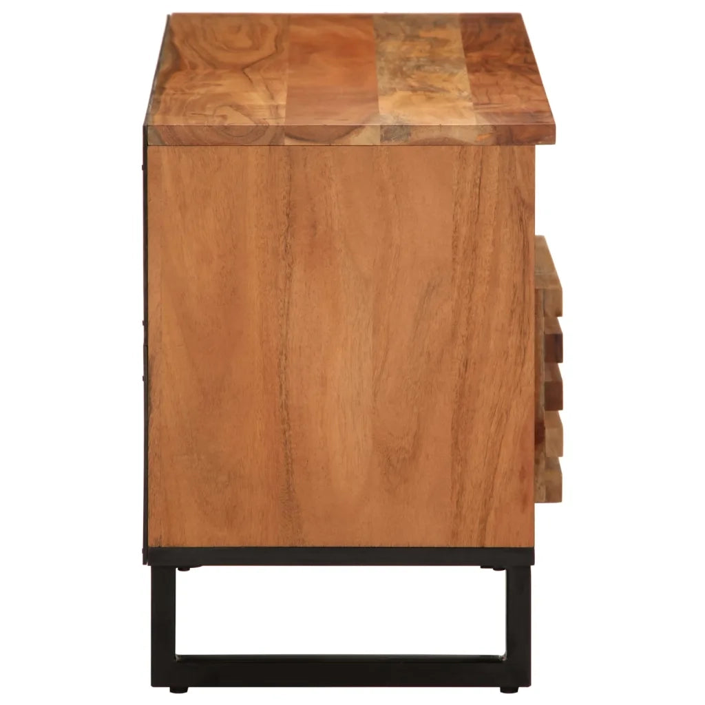 Mobile Porta TV 100x34x46 cm in Legno Massello di Acacia