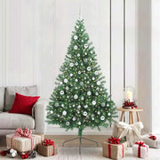 Albero di Natale artificiale con luci integrate Verde 210 cm