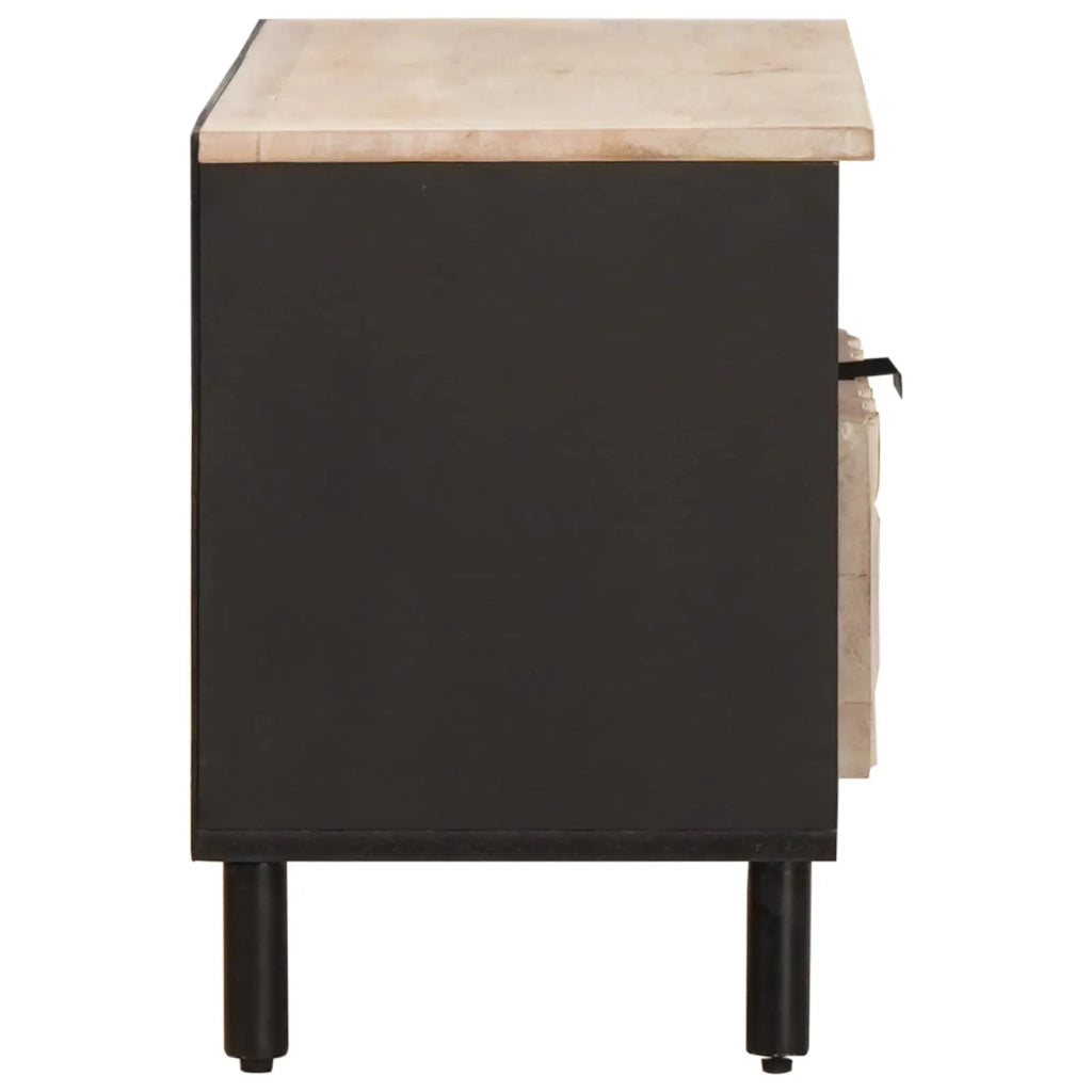 Mobile TV con cassetto Finitura Bianco Lavato 80 x 33 x 46 cm 4017881