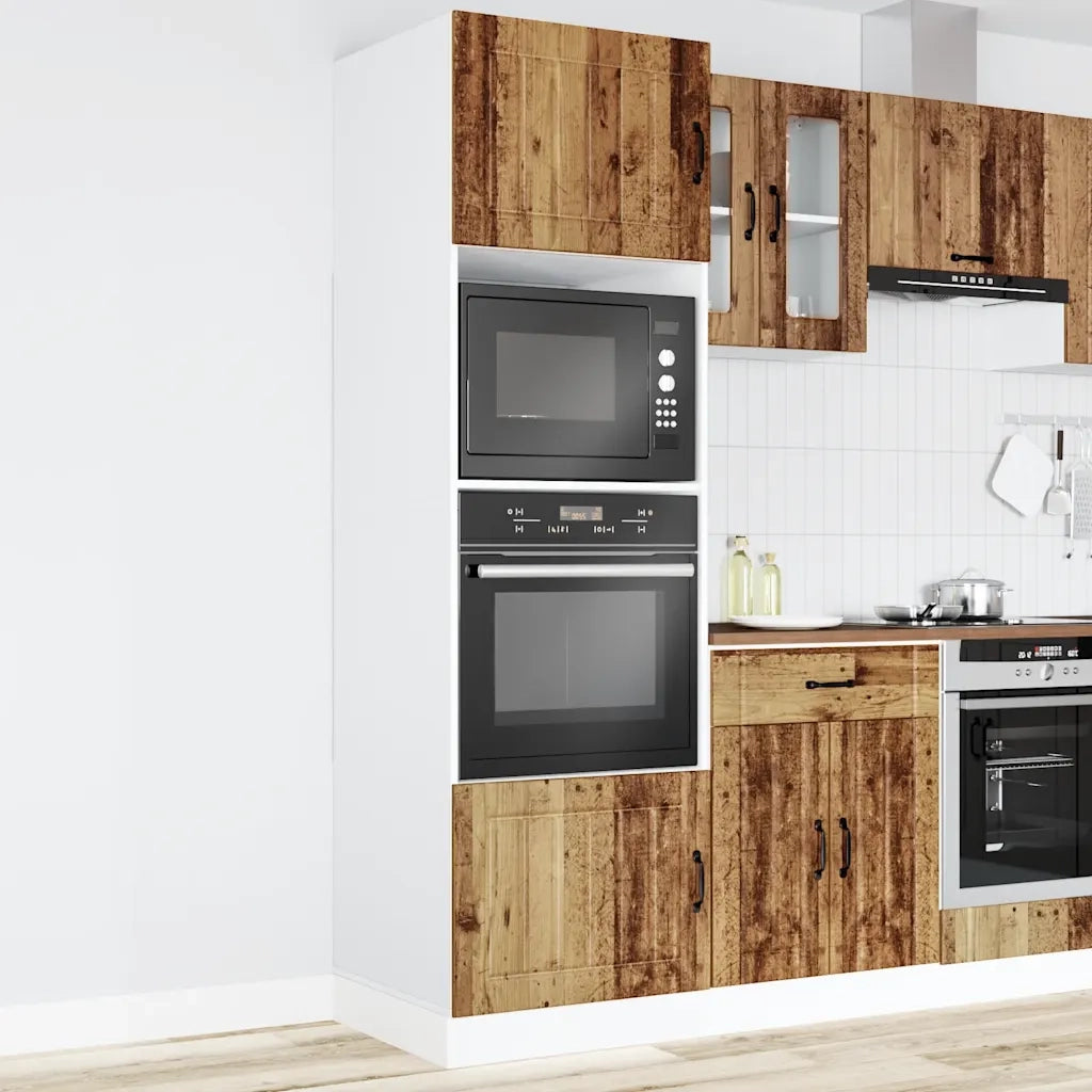 Armadi Forno 2 pz Kalmar Legno Antico in Legno Multistrato