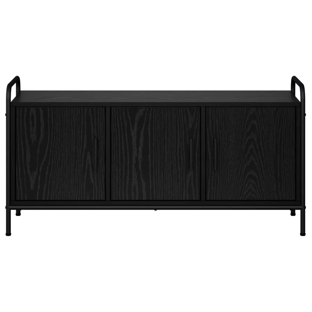Mobile TV 79,5 x 33 x 50 cm Rovere Nero Legno ingegnerizzato 8013734