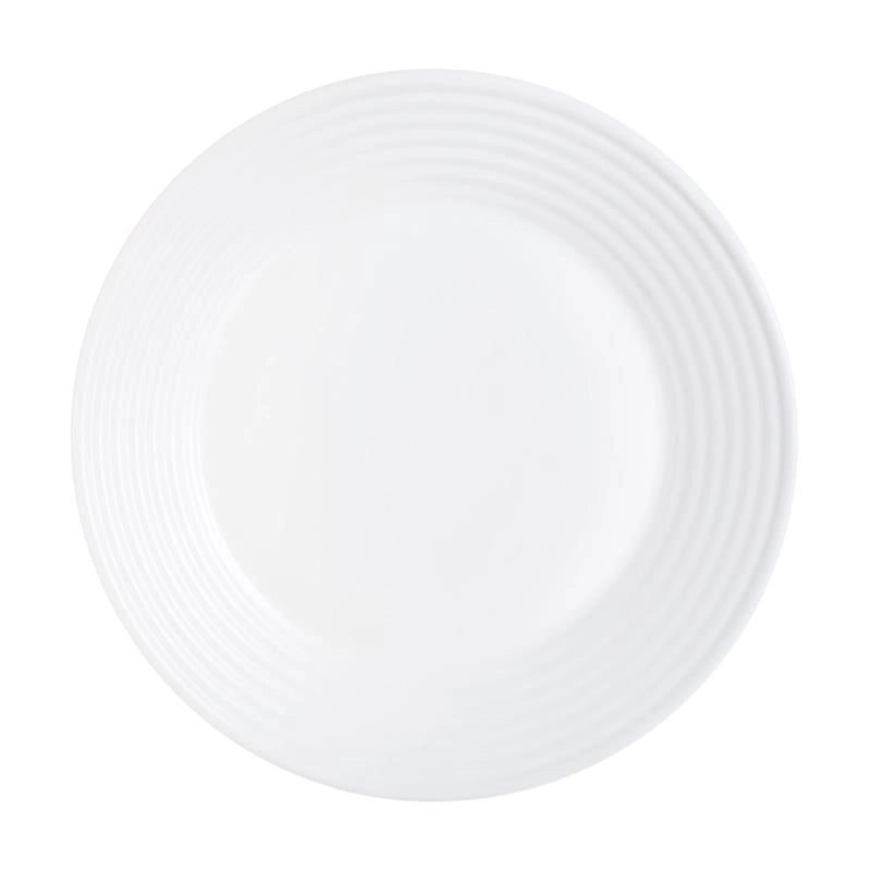 HARENA PIATTO PIANO DA PORTATA DIAMETRO DA 19 CM IN COLORE BIANCO