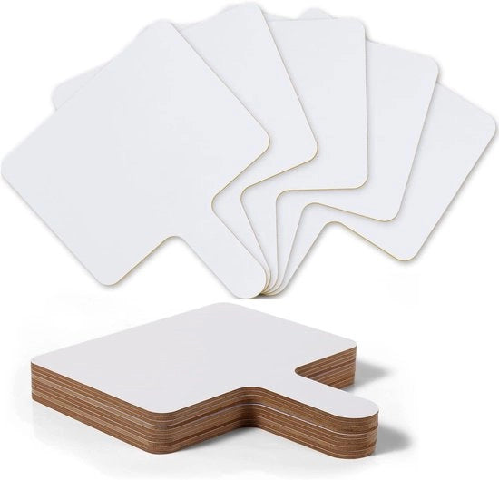 Peddi di risposta magnetica, in legno, whiteboard a doppia faccia - 10 pezzi - Ideale per aula, riunioni di ufficio, feste di famiglia