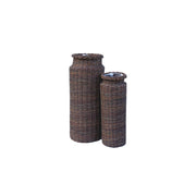 Colonna rotonda Set 2 Pezzi in vimini