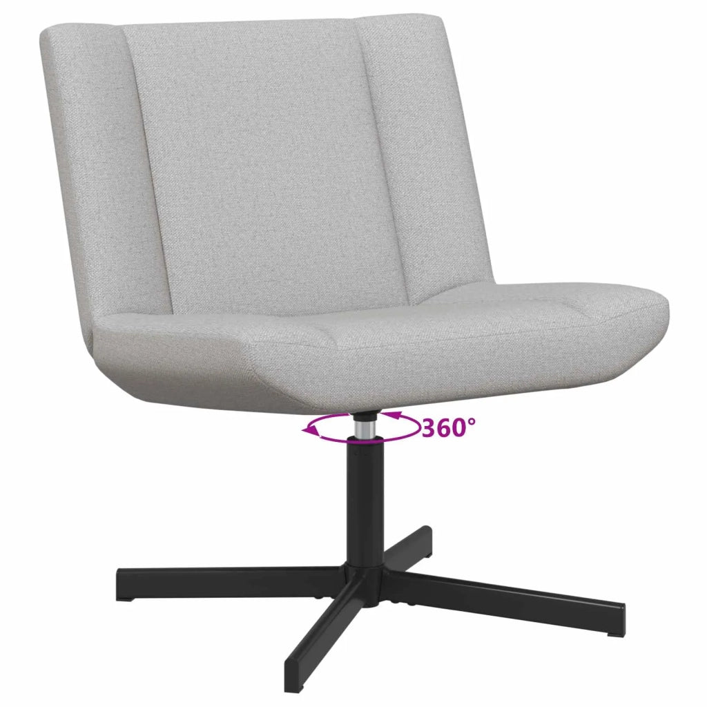 Sedia girevole Grigio Nuvola 63 x 75 x 76 cm Tessuto CFW8504103