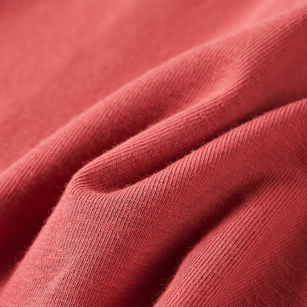 Maglietta per Bambini Maniche Lunghe Rosa Bruciato 116 13776