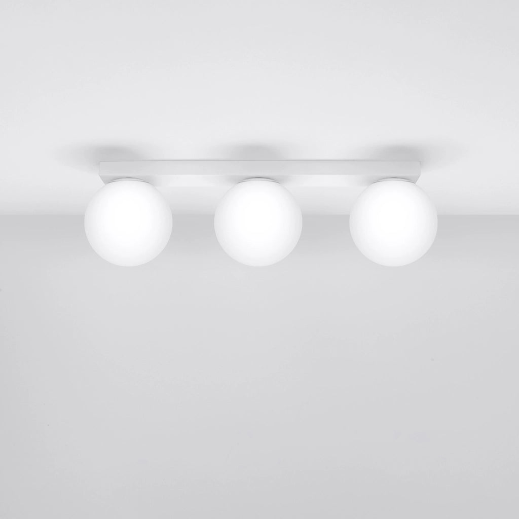 Plafoniera Pure Lume SOLEDA 3 luci bianca sfere opache