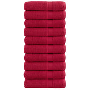 Asciugamani da Bagno SOLUND 10 pz Verdi 100x150cm 600 g/mÂ²