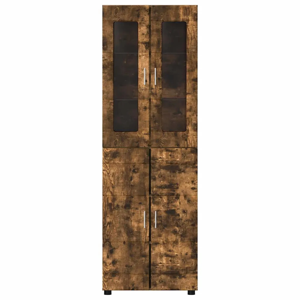 Credenza FLORIN Rovere fumé 60 x 35 x 182 cm Legno multistrato 3397919