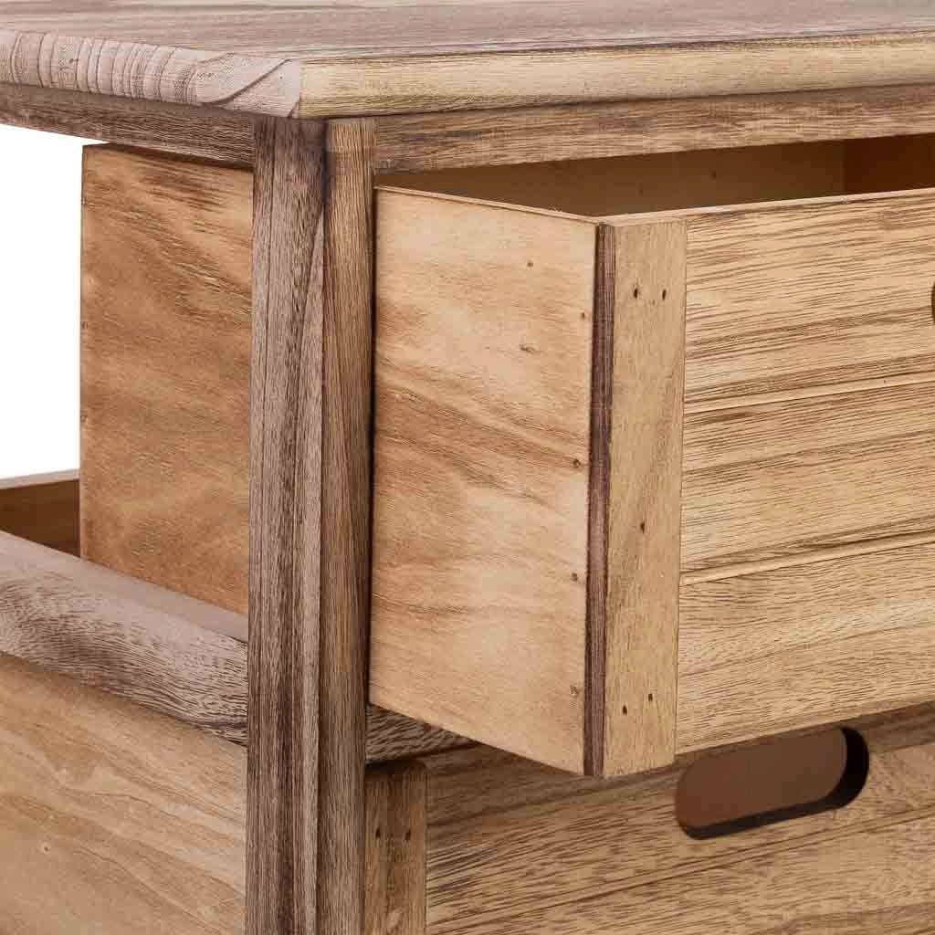 Cassettiera in legno con 3 cassetti in legno 40x29x58