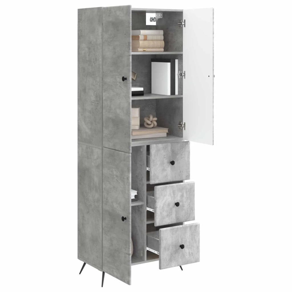 Set di armadi 2 pcs Grigio Cemento Legno ingegnerizzato 3416901