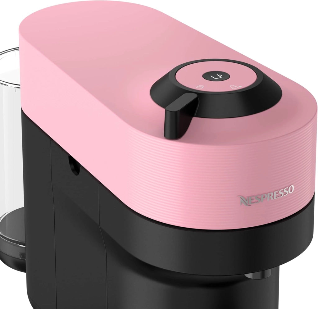 Nespresso De'Longhi Macchina Da Caffè A Capsule Vertuo Pop ENV90.P, Funzione Cold Brew, 4 Dimensioni Di Tazza, Connettività Bluetooth E WLAN, Pacchetto Di Benvenuto, Rosa