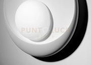 PITANE Parete/Soffitto Con Vetro 1 Luce in gesso nianco attacco GX53 25x25cm