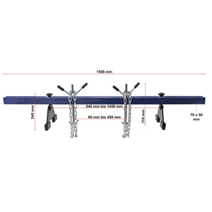 Ponte motore con portata max di 500 kg, traversa per sollevamento per riparazioni di motori