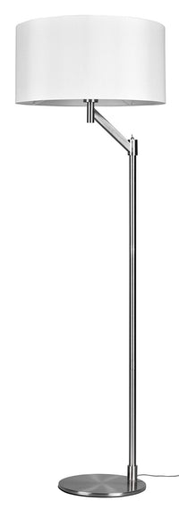 Piantana da Interno Attacco E27 in Metallo Nikel Satinato