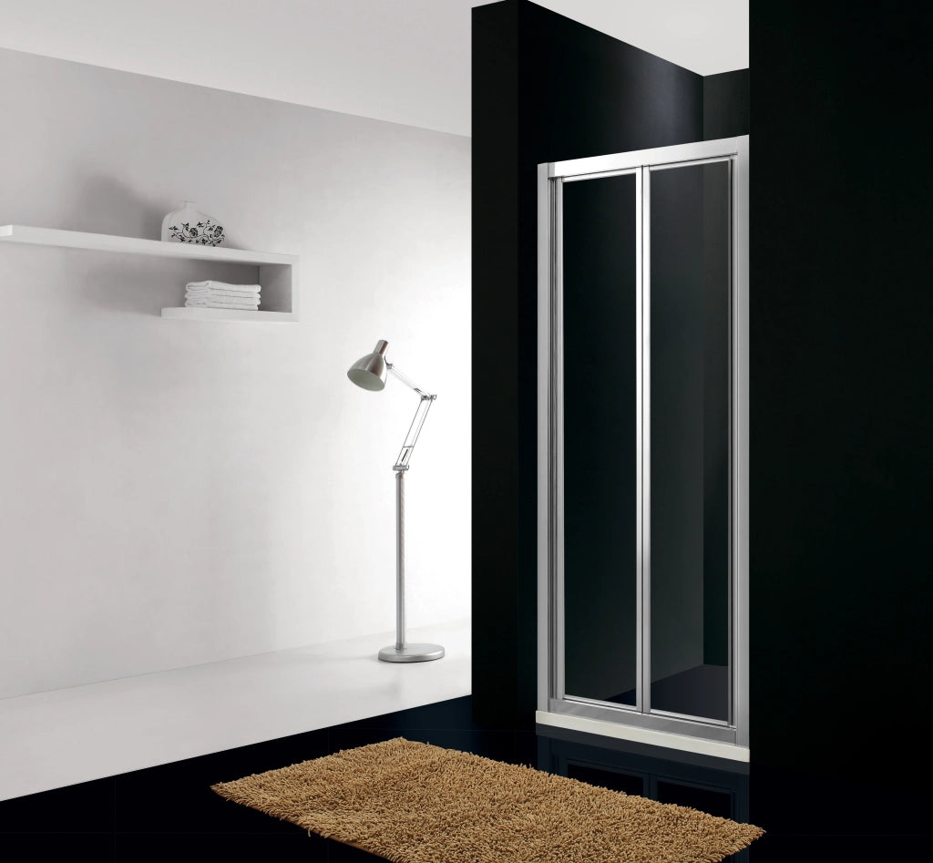 Box doccia frontale pieghevole AKORD 90 cm (86-91) cromo vetro trasparente