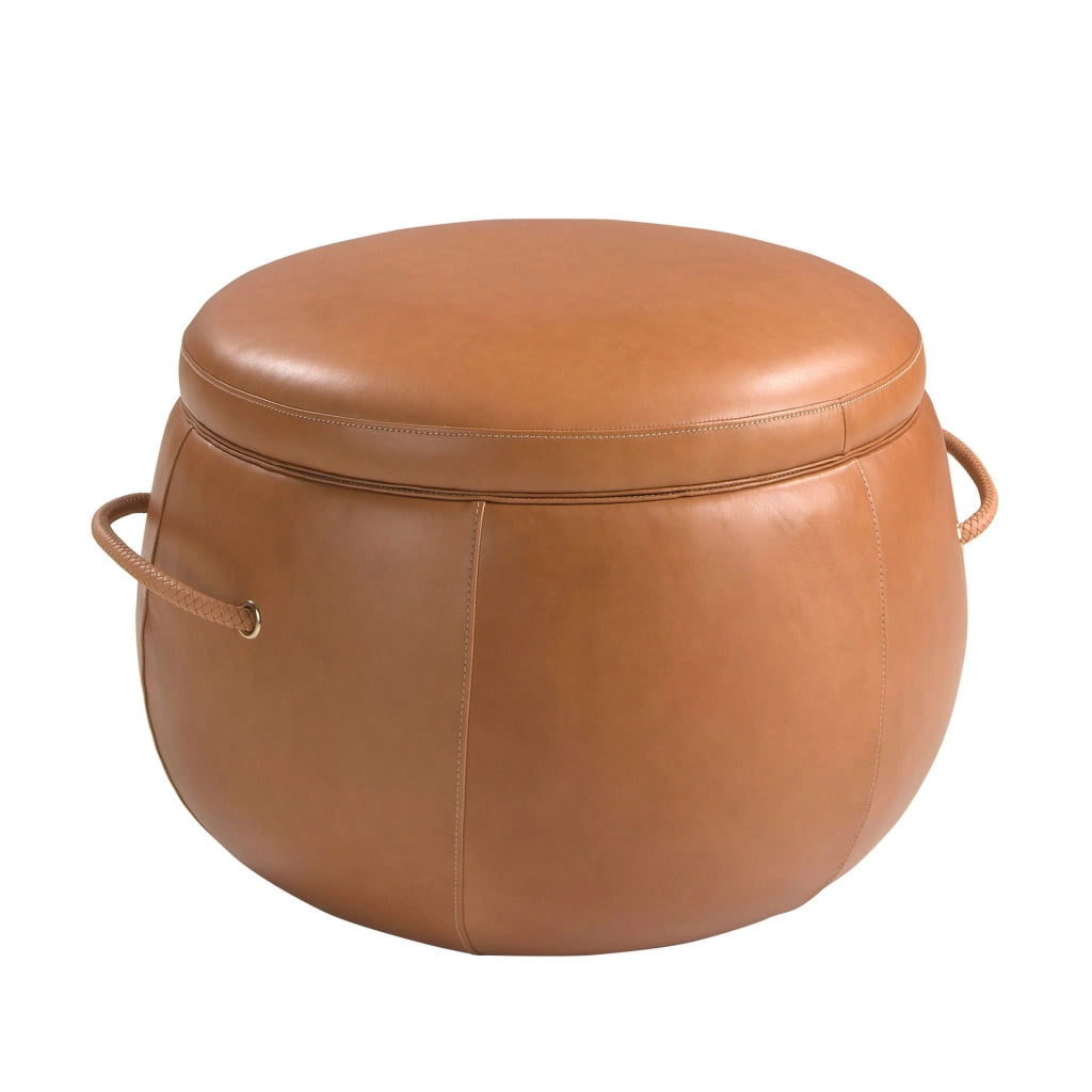 Pouf in pelle di cammello