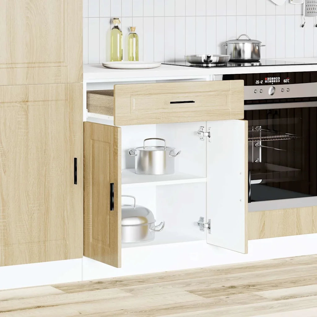 Base da Cucina-Mobile Base da Cucina Porto Rovere Sonoma in Legno Multistrato 288151