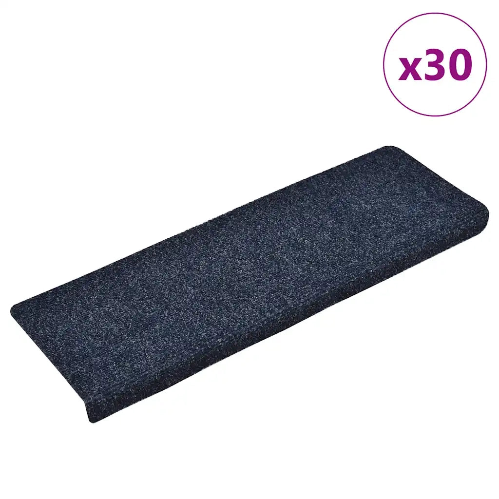 Tappetini Autoadesivi per Scale 30 pz Blu 65x21x4 cm