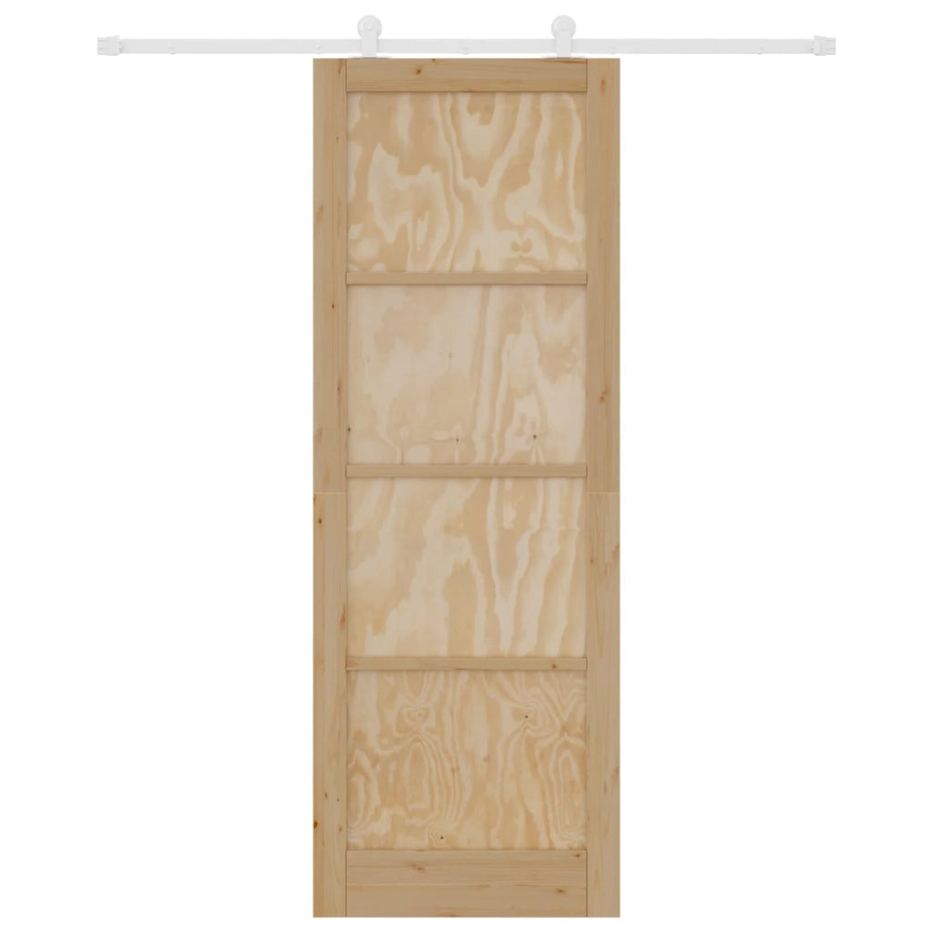 Porta scorrevole Naturale e Bianco 83 x 232 cm 3445481