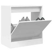 Scarpiera-Scaffale per scarpe Bianca 60x34x63,5 cm in Legno Multistrato