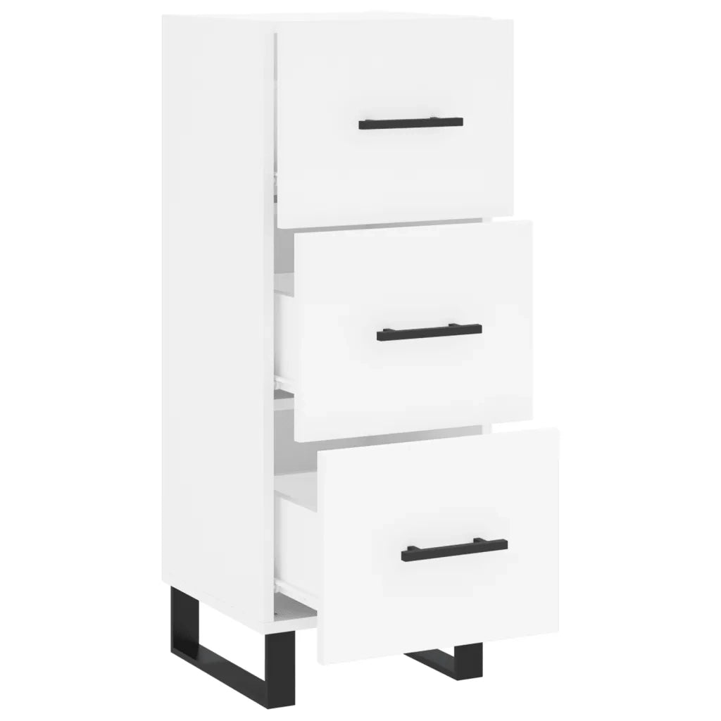 Credenza | Madia | Buffet da pranzo | Armadio da pranzo Bianca 34,5x34x90 cm in Legno Multistrato